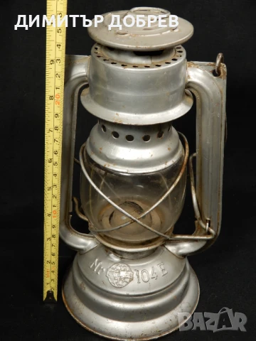 СТАР РЕТРО ВЕТРОУПОРЕН ФЕНЕР ГАЗЕНА ЛАМПА METALOGLOBUS Nr104E ROMANIA, снимка 7 - Антикварни и старинни предмети - 50483989