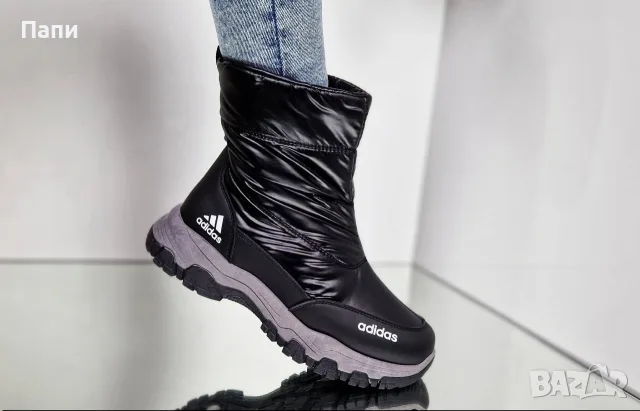 Намаление на дамски зимни апрески Adidas черни, снимка 2 - Дамски апрески - 56138484