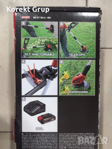 Акумулаторен тример Einhell GE-CT 18/28 Li, снимка 3 - Други инструменти - 52880361