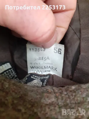 Мъжка вълнена шапка.Кожени шапки жокей., снимка 3 - Шапки - 49480366