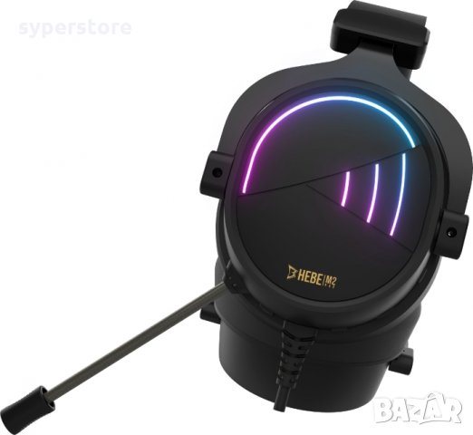 Слушалки с микрофон Геймърски Gamdias HEBE M2 7.1 Черни с RGB подсветка, снимка 2 - Слушалки за компютър - 33772219