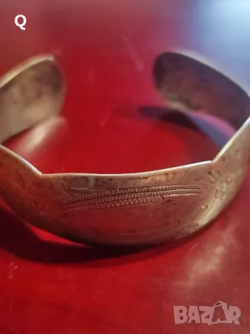 Стара сребърена гривна , снимка 6 - Гривни - 48774856