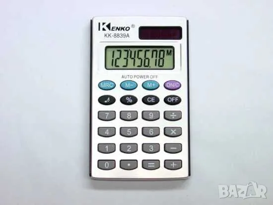 Джобен калкулатор Kenko KK-8839A, 99x57х13 мм, Сив
