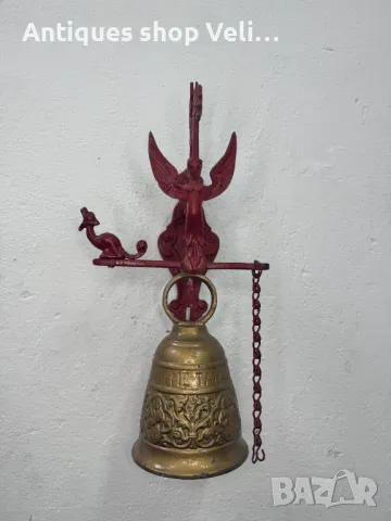 Голяма камбана за врата №6190, снимка 5 - Антикварни и старинни предмети - 48208207