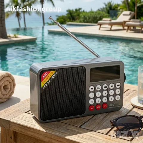 Соларно портативно радио JOC H6108REC-S с Bluetooth 