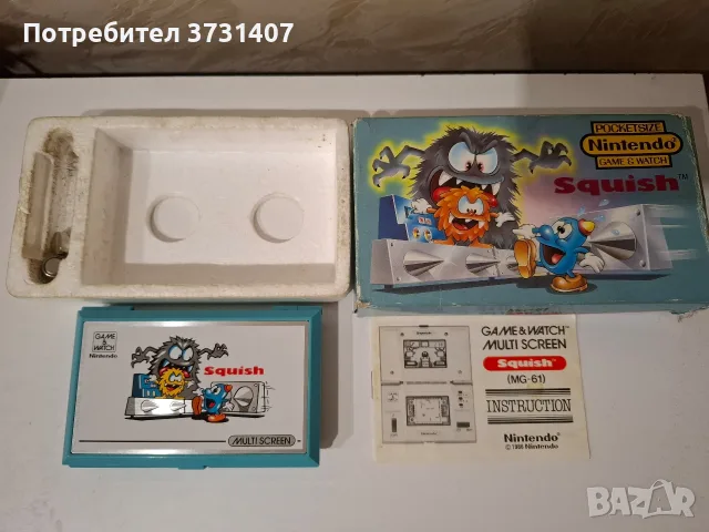 Японска ретро конзола Nintendo Game & Watch Squish