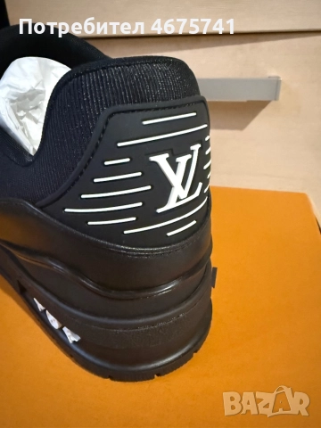Louis Vuitton черни маратонки, снимка 4 - Маратонки - 52754810