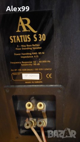 acoustic research s30 status и cs1  status колони, снимка 10 - Тонколони - 15764507
