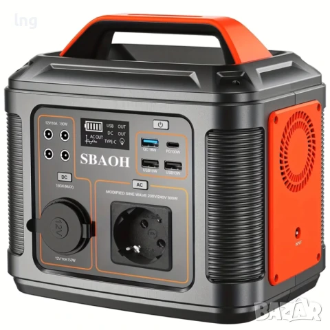 Преносима Захранваща Станция SBAOH 300W/296Wh – Соларен Генератор
