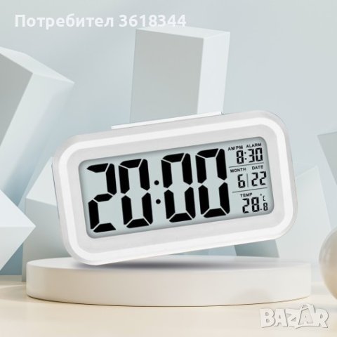 Електронен будилник с подсветка, снимка 5 - Друга електроника - 42514000