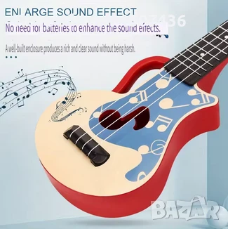 Цветна играчка електрическа китара, забавен музикален инструмент за момчета и момичета, снимка 4 - Музикални играчки - 51170843