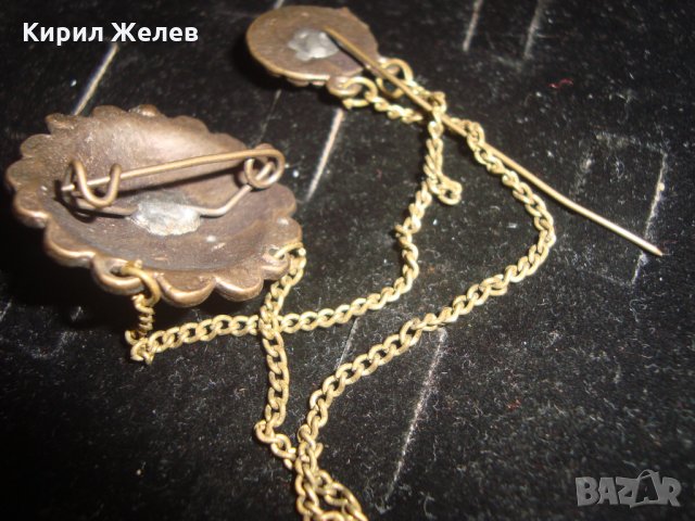 ВЪЗРОЖДЕНСКА ФИЛИГРАННА СКЪПОЦЕННА БРОНЗОВА ЗАБОДКА БРОШКА СТАР НАКИТ БИЖУ МНОГО РЯДКО 11868, снимка 7 - Антикварни и старинни предмети - 30285530