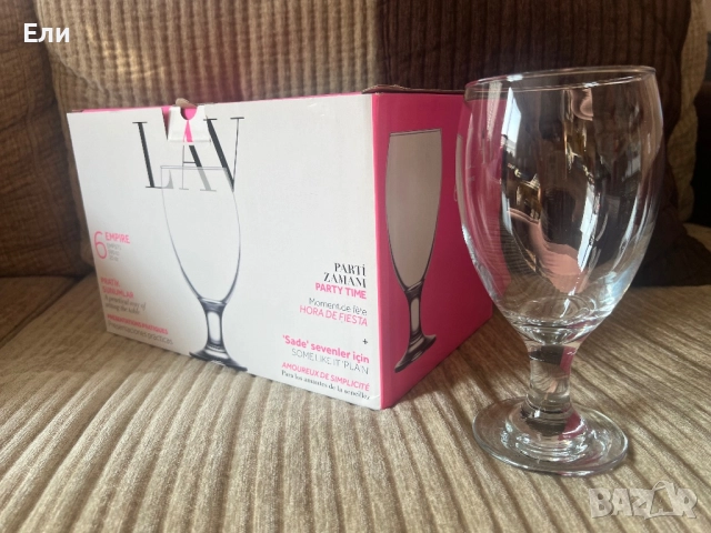 Сет стъклени чаши за бира 6 бр, 590 мл