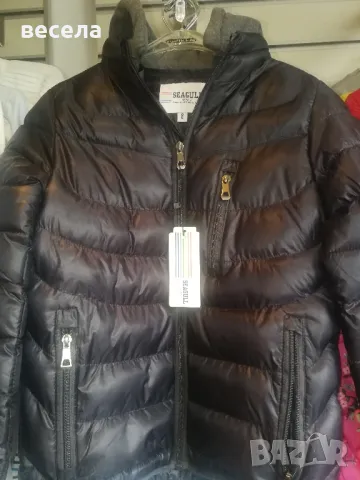 яке за момче на вафлички, пролетен модел. черен цвят