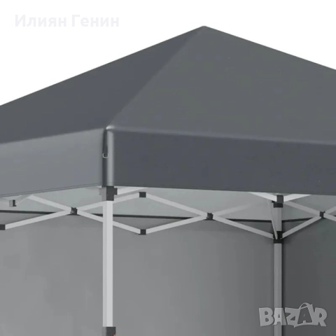 Сгъваема шатра Outsunny, 2 странични стени, снимка 6 - Градински мебели, декорация  - 51576683