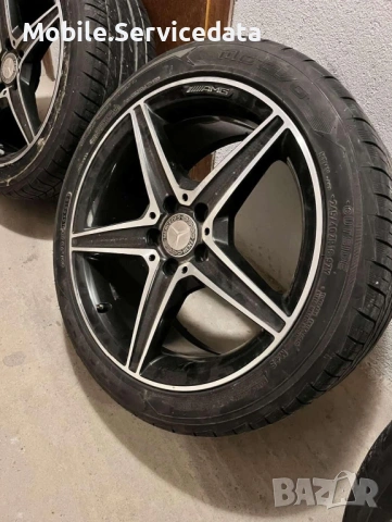 Оригинални AMG джанти 18” за W205 с гуми 245/40ZR18 – ТОП състояние!, снимка 5 - Гуми и джанти - 53879407