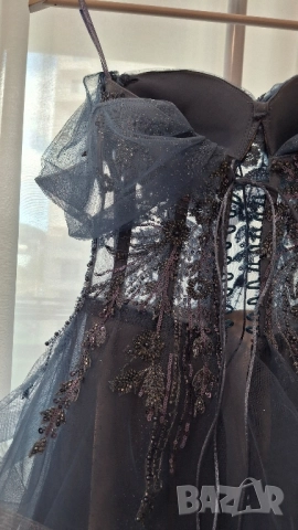 Синя рокля цвят деним размер S, снимка 8 - Рокли - 51711125