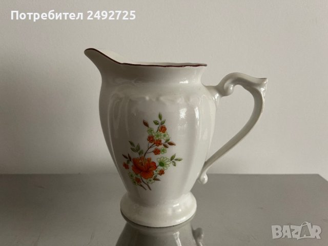 ✅Порцелан български , оранжево  Мащерка, снимка 6 - Сервизи - 31163640