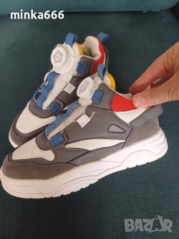 Кожени маратонки за момче, снимка 2 - Детски маратонки - 52249456