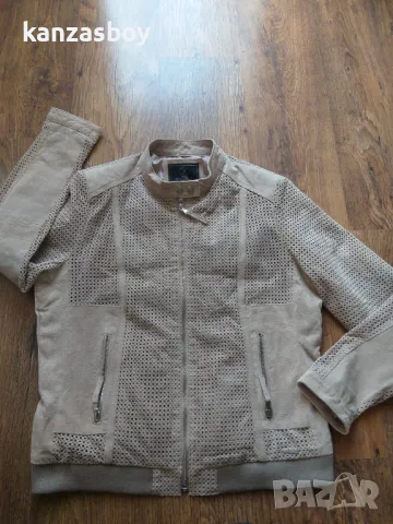 rino & pelle 100% pig leather - кожено дамско яке КАТО НОВО 46/Л/ХЛ, снимка 4 - Якета - 49292409