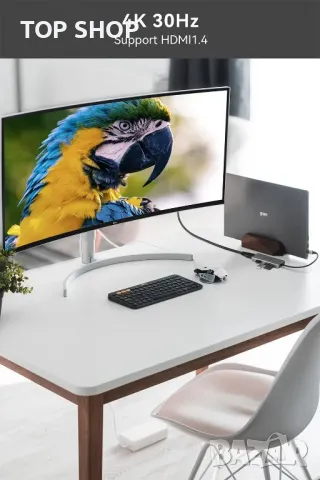 Висококачествен USB C  хъб 5 в 1 Модел KB0502, снимка 6 - Кабели и адаптери - 48487739