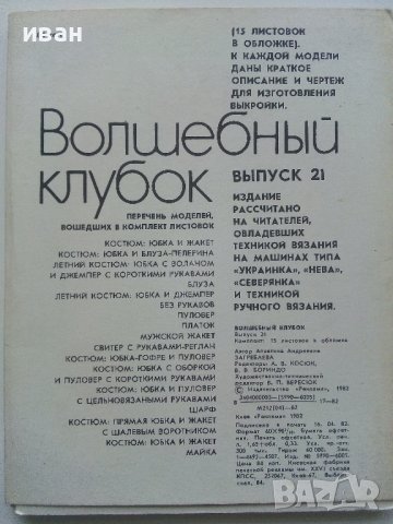 Волшебный клубок - 15 картички с модели в обложка - 1982г., снимка 5 - Колекции - 40616588