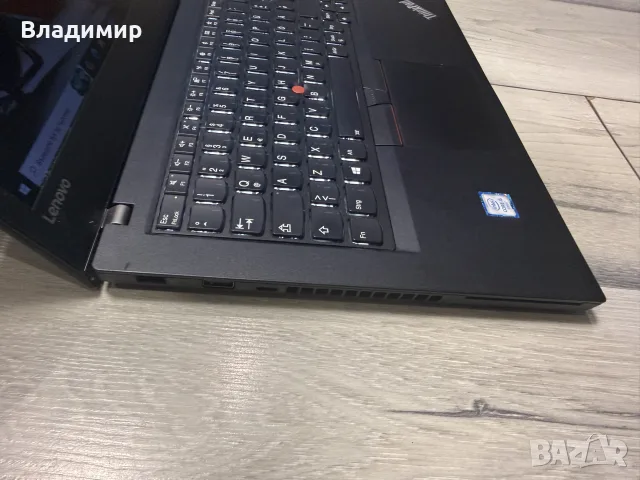 Lenovo ThinkPad T470-i5 6200u/8гб/256гб m.2 nvme/подсветка, снимка 5 - Лаптопи за работа - 53994819