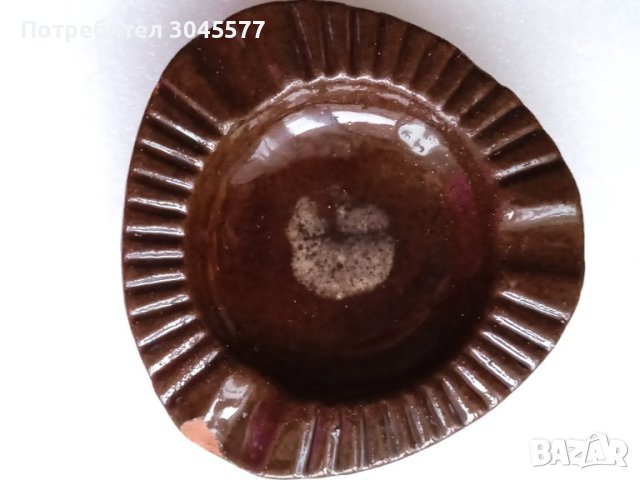 Пепелник керамичен 12,0 см, античен, снимка 1 - Колекции - 44240205