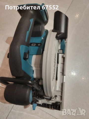  Отличен безчетков циркуляр Makita DHS680. Само тяло и цената е крайна - 115€, снимка 5 - Други инструменти - 53359184