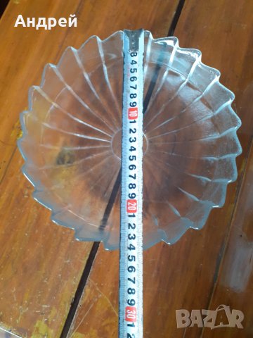 Стара стъклена фруктиера #5, снимка 3 - Антикварни и старинни предмети - 31540946