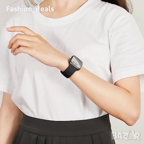 Нова Спортна силиконова каишка Съвместима с Apple Watch 38*40*41mm Жени Мъже, снимка 5 - Каишки за часовници - 42248175