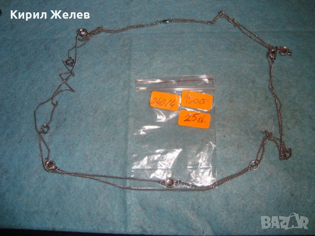 МОДНО НЕЖНО КОЛИЕ БЛАГОРОДНА СТОМАНА и КРИСТАЛИ СВАРОВСКИ 24014, снимка 4 - Колиета, медальони, синджири - 35000364