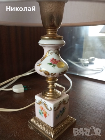 Красива Италианска нощна лампа, снимка 6 - Антикварни и старинни предмети - 52211071