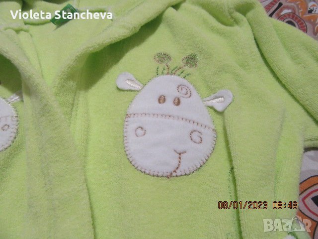 КОМПЛЕКТ КРАСИВО ДЕТСКО ХАЛАТЧЕ + КЪРПА, снимка 10 - Хавлии и халати - 39267190