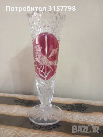 Кристална ваза бохемия, снимка 1