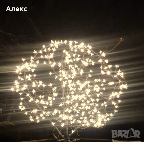 Намаление! Коледно външно дърво, 400бр. лампички с цветенца– 2м