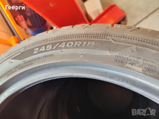 2бр.летни гуми 245/40/18 Hankook, снимка 3 - Гуми и джанти - 52509663