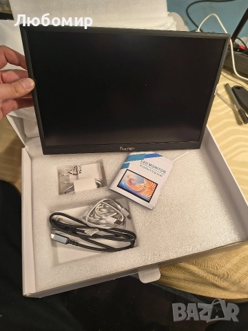 Преносим монитор Prechen с тъчскрийн, HDR, 400cd/m², 14-инчов 100% sRGB 1920x1200 дисплей , снимка 3 - Монитори - 52984872