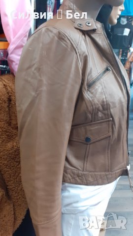 Дамско яке Естествена кожа, снимка 5 - Якета - 30299180