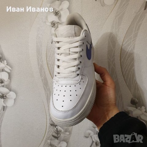 маратонки Nike Air FORCE 1 07 'White Purple' номер 37,5-38, снимка 8 - Маратонки - 39865499