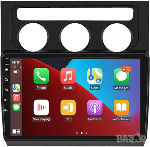 Мултимедия, Двоен дин, за VW Touran, Андроид, 2 DIN, volkswagen, 10", навигация, Android, Touran, снимка 3 - Аксесоари и консумативи - 47627936