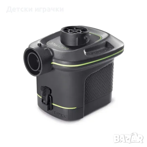 Въздушна помпа на батерии Intex, 420 л/мин, 3 конектора, 0.4 кг, черна, снимка 4 - Басейни и аксесоари - 49925932