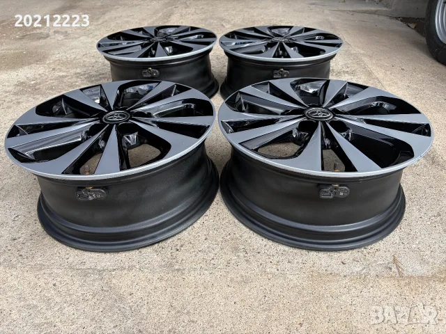 4 броя алуминиеви джанти за Toyota Auris,Corolla,Camry,Prius 17, снимка 13 - Гуми и джанти - 56199850