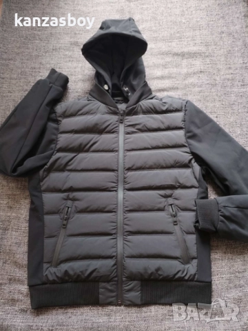 Boggi Milano Bomber Jacket With Goose Down - мъжко пухено яке КАТО НОВО М, снимка 7 - Якета - 51912918