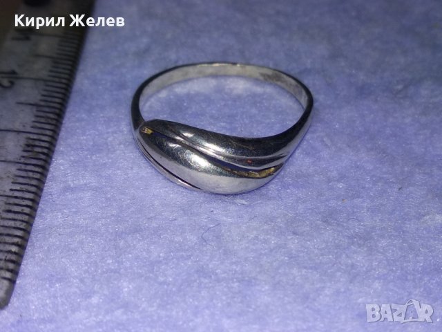 Старинен СРЕБЪРЕН АРТ НУВО ПРЪСТЕН ВИСОКА ПРОБА СРЕБРО МАЙСТОРСКА ИЗРАБОТКА АНГЛИЯ 40235