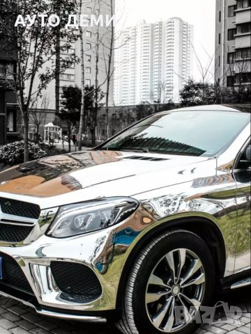 Качественно хром фолио стикер за кола автомобил джип ван пикап, снимка 3 - Аксесоари и консумативи - 34418547