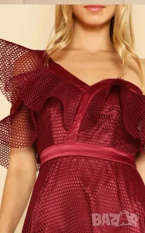 Официална рокля бордо, снимка 4 - Рокли - 47310192