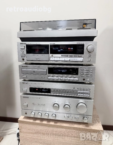 🔊ТОП ЦЕНА - Ретро аудио система сет PIONEER сива серия - усилвател + дек + cd + тунер + грамофон🔉, снимка 1