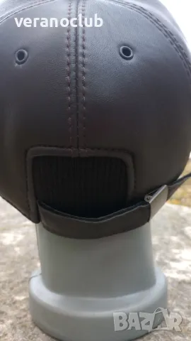 Луксозна кожена шапка с каракула XXL, снимка 7 - Шапки - 48176854