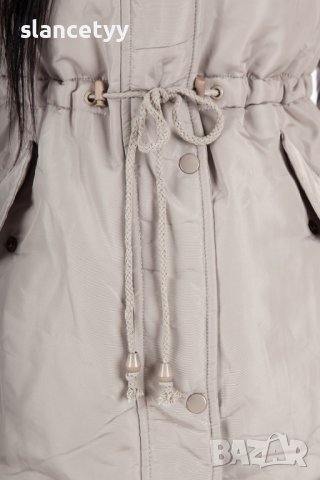 Двулицево яке/парка в бежов цвят, снимка 11 - Якета - 44445539